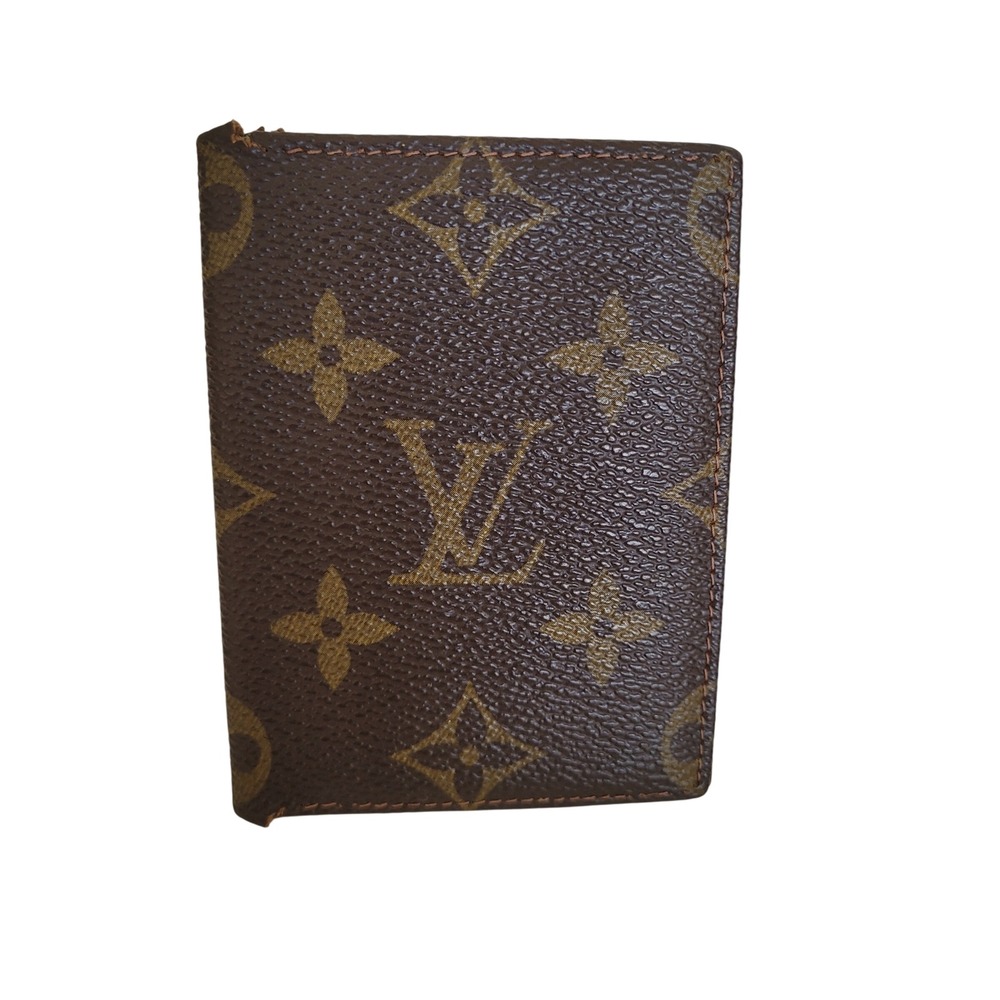 Louis Vuitton Vintage Monogram Bifold Wallet Brown Canvas Made in France 841